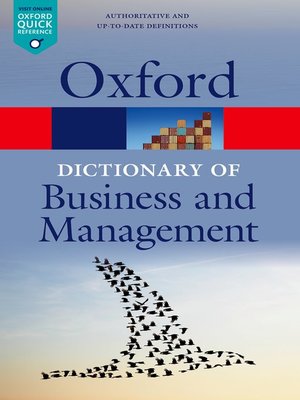 cover image of A Dictionary of Business and Management